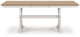 Purlaney Two Tone Extension Dining Table and 4 Chairs from Ashley Furniture - Luna Furniture