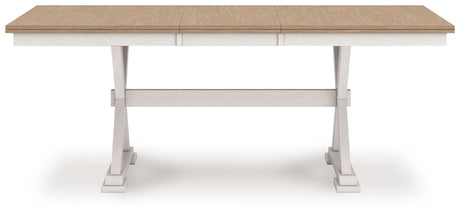 Purlaney Two Tone Extension Dining Table and 4 Chairs from Ashley Furniture - Luna Furniture