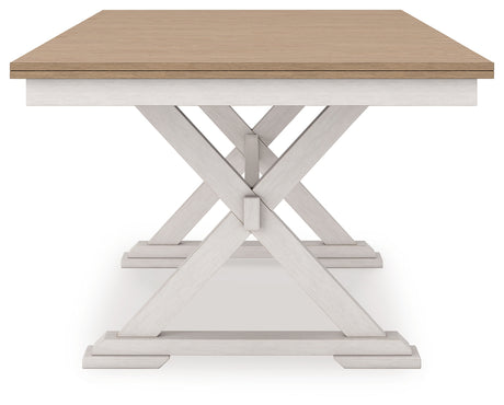 Purlaney Two Tone Extension Dining Table and 4 Chairs from Ashley Furniture - Luna Furniture