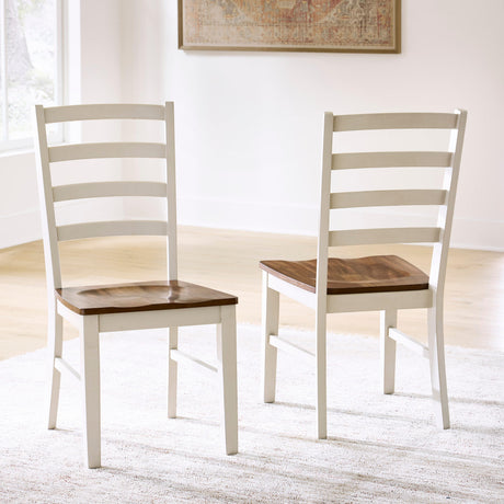 Brinfern Brown/Antique White, Set of 2 from Ashley - Luna Furniture