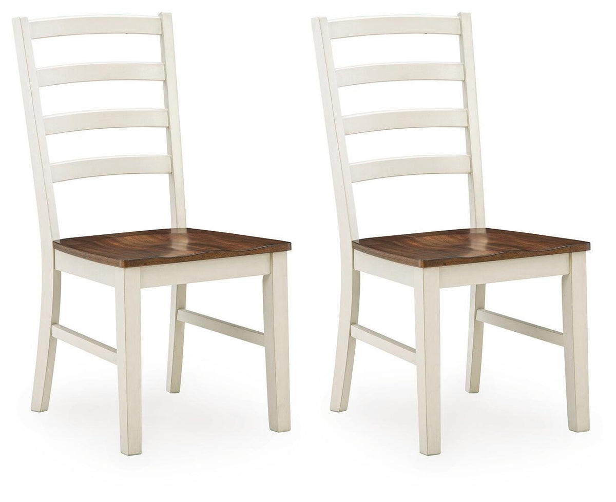 Brinfern Brown/Antique White, Set of 2 from Ashley - Luna Furniture