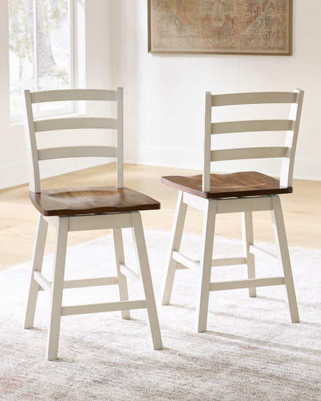 Brinfern Brown/Antique White, Set of 2 from Ashley - Luna Furniture