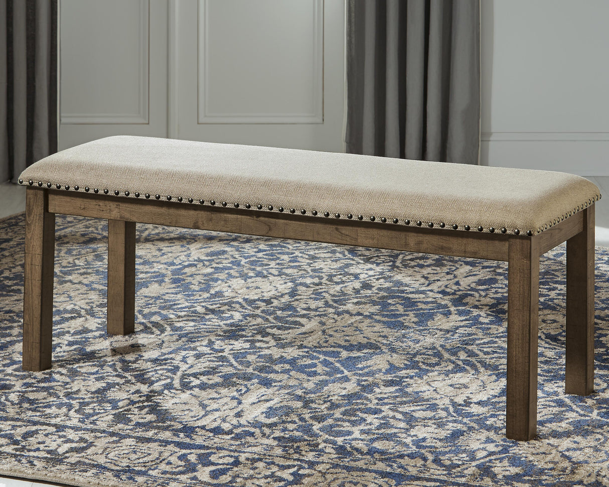 Moriville Grayish Brown Dining Bench from Ashley - Luna Furniture