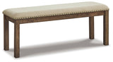 Moriville Grayish Brown Dining Bench from Ashley - Luna Furniture