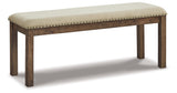 Moriville Grayish Brown Dining Bench from Ashley - Luna Furniture