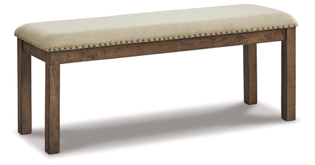 Moriville Grayish Brown Dining Bench from Ashley - Luna Furniture