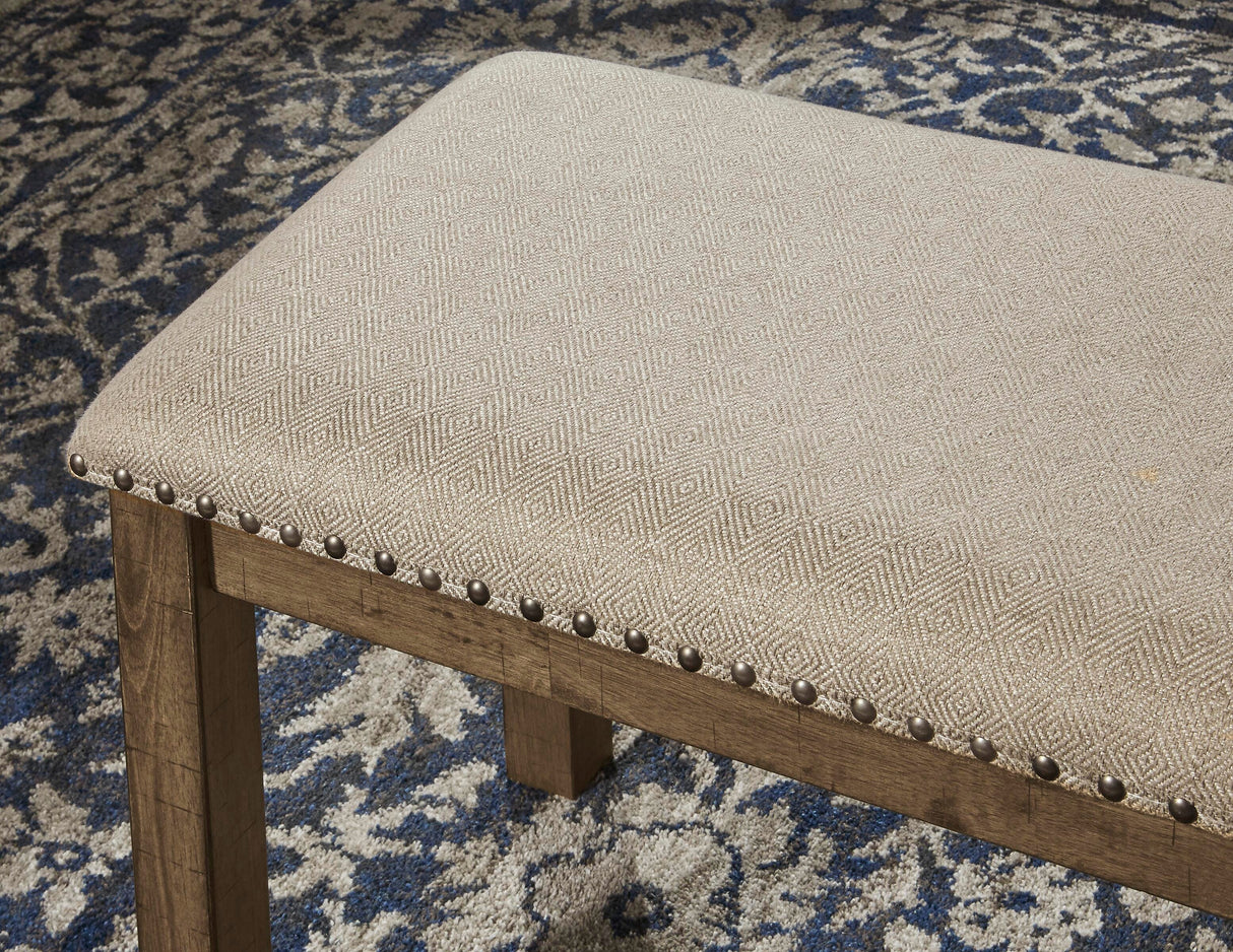 Moriville Grayish Brown Dining Bench from Ashley - Luna Furniture