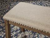Moriville Grayish Brown Dining Bench from Ashley - Luna Furniture