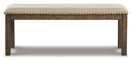 Moriville Grayish Brown Dining Bench from Ashley Furniture - Luna Furniture