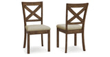 Moriville Grayish Brown Dining Chair, Set of 2 from Ashley Furniture - Luna Furniture