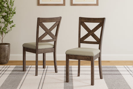 Moriville Grayish Brown Dining Chair, Set of 2 from Ashley - Luna Furniture