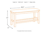 Moriville Grayish Brown Counter Height Dining Table with 4 Barstools and Bench from Ashley Furniture - Luna Furniture