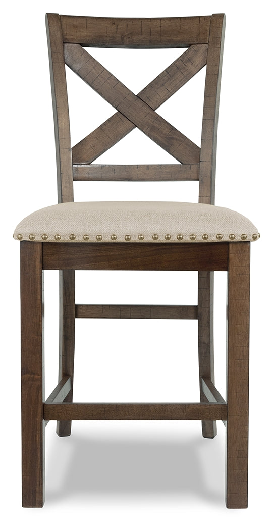 Moriville 2-Piece Bar Stool in Beige from Ashley Furniture - Luna Furniture