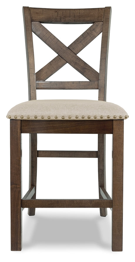 Moriville 2-Piece Bar Stool in Beige from Ashley Furniture - Luna Furniture