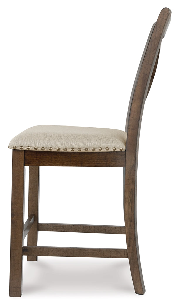Moriville 2-Piece Bar Stool in Beige from Ashley Furniture - Luna Furniture