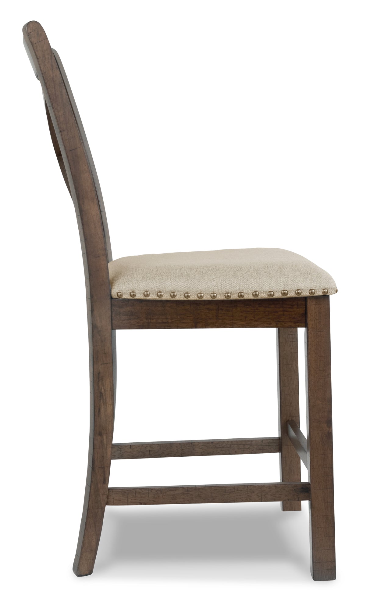 Moriville Grayish Brown Counter Height Dining Table with 4 Barstools, Bench, and Server from Ashley Furniture - Luna Furniture