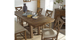 Moriville Grayish Brown Counter Height Dining Extension Table from Ashley - Luna Furniture