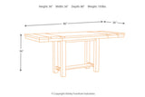 Moriville Grayish Brown Counter Height Dining Table with 4 Barstools and Bench from Ashley Furniture - Luna Furniture