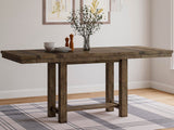 Moriville Grayish Brown Counter Height Dining Extension Table from Ashley - Luna Furniture