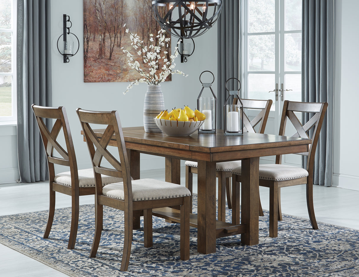 Moriville Grayish Brown Dining Extension Table from Ashley - Luna Furniture