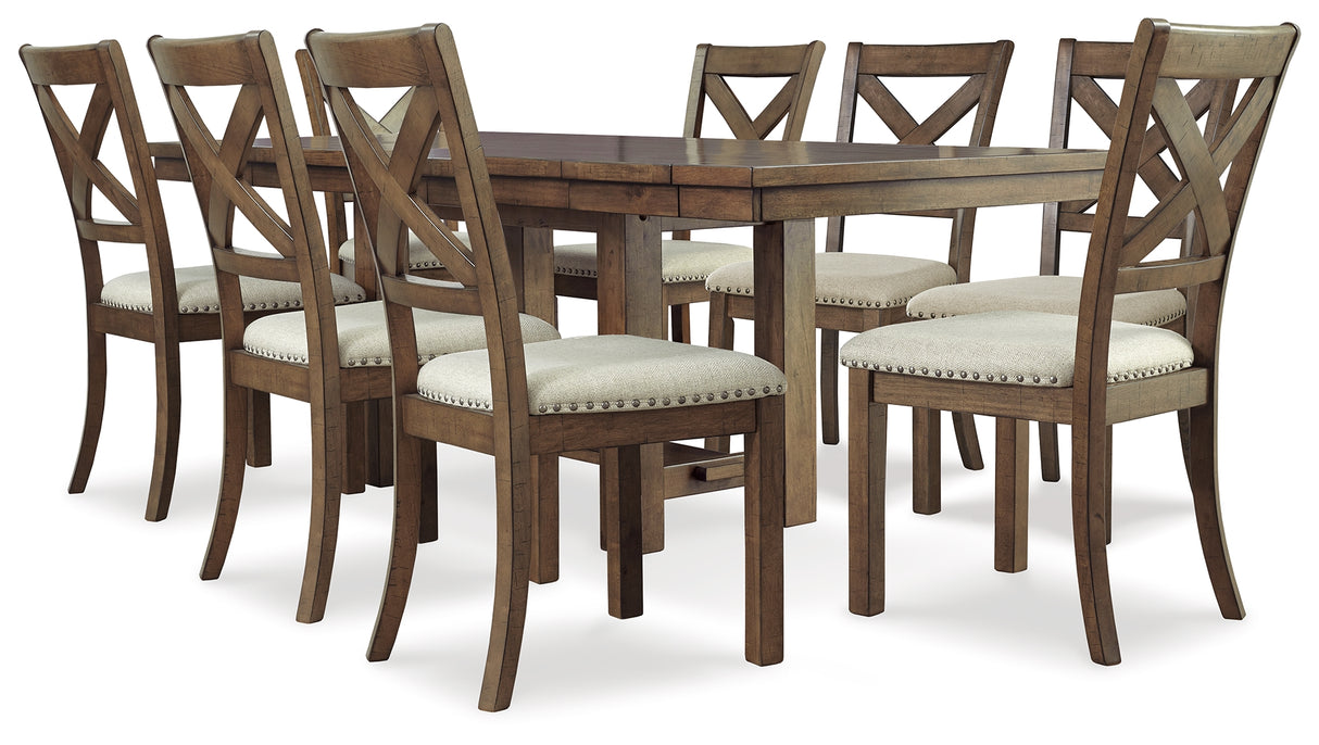 Moriville Grayish Brown Extendable Dining Set from Ashley - Luna Furniture