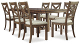 Moriville Grayish Brown Extendable Dining Set from Ashley - Luna Furniture