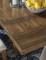 Moriville Grayish Brown Dining Extension Table from Ashley - Luna Furniture