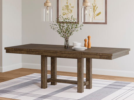 Moriville Grayish Brown Dining Extension Table from Ashley - Luna Furniture