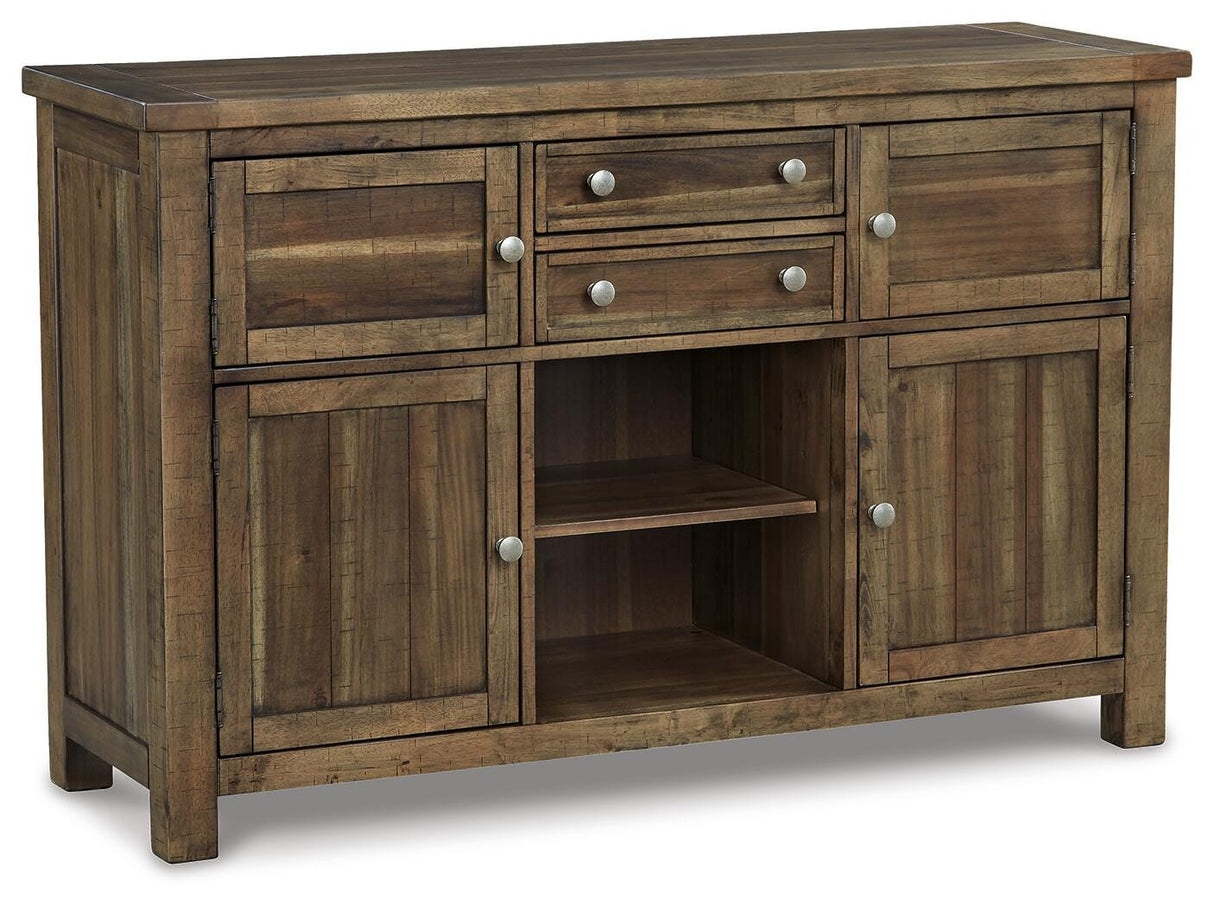 Moriville Grayish Brown Dining Server from Ashley - Luna Furniture