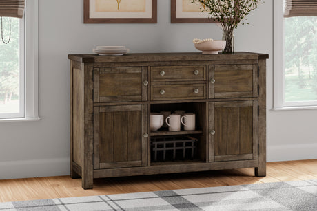 Moriville Grayish Brown Dining Server from Ashley - Luna Furniture