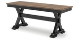 Wildenauer Dining Table, 2 Chairs and 2 Benches from Ashley - Luna Furniture