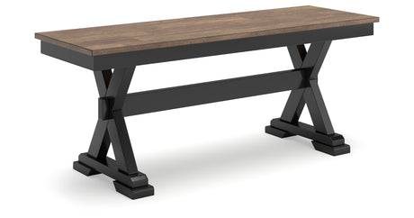 Wildenauer Brown/Black 50" Dining Bench from Ashley - Luna Furniture