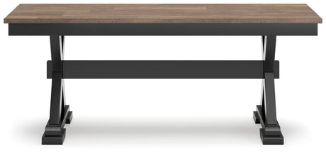 Wildenauer Brown/Black Dining Table with 2 Chairs and Bench from Ashley - Luna Furniture