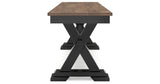 Wildenauer Dining Table and 4 Chairs and Bench in Brown/Black from Ashley - Luna Furniture