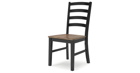 Wildenauer Brown/Black Dining Table and 6 Chairs from Ashley - Luna Furniture