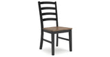 Wildenauer Dining Table and 4 Chairs and Bench in Brown/Black from Ashley - Luna Furniture