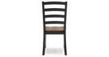 Wildenauer Dining Table and 4 Chairs in Brown/Black from Ashley - Luna Furniture