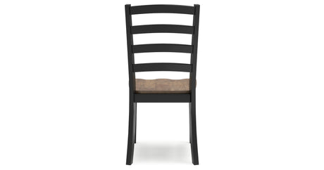 Wildenauer Dining Table and 4 Chairs in Brown/Black from Ashley - Luna Furniture