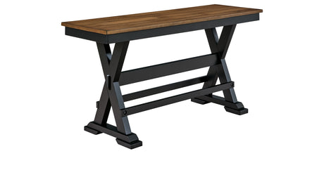 Wildenauer Brown/Black 48" Counter Height Bench from Ashley - Luna Furniture