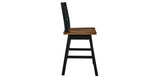 Wildenauer Brown/Black Counter Height Swivel Barstool, Set of 2 from Ashley Furniture - Luna Furniture