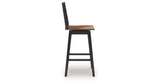 Wildenauer Brown/Black Bar Table and 2 Barstools from Ashley - Luna Furniture