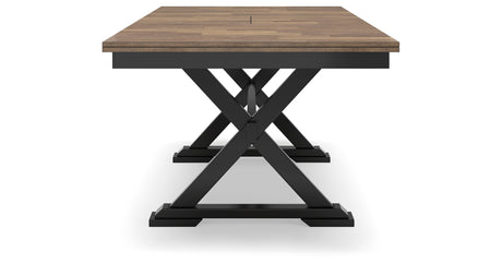 Wildenauer Brown/Black Dining Extension Table from Ashley - Luna Furniture