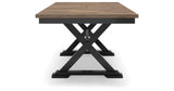 Wildenauer Dining Table and 8 Chairs in Brown/Black from Ashley - Luna Furniture