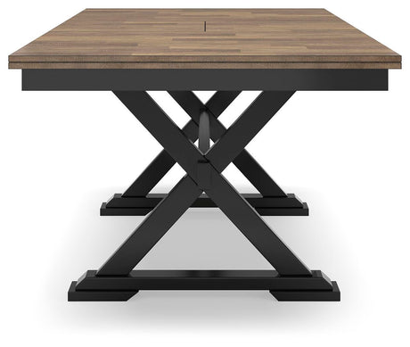 Wildenauer Brown/Black Dining Table with 2 Chairs and Bench from Ashley - Luna Furniture