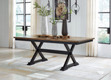 Wildenauer Dining Table and 4 Chairs and Bench in Brown/Black from Ashley - Luna Furniture