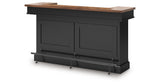 Wildenauer Brown/Black Bar Table and 4 Barstools from Ashley - Luna Furniture