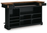 Wildenauer Brown/Black Bar Table and 2 Barstools from Ashley - Luna Furniture