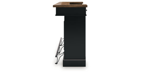 Wildenauer Brown/Black 78" Bar from Ashley Furniture - Luna Furniture