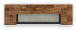 Wildenauer Brown/Black 78" Bar from Ashley Furniture - Luna Furniture
