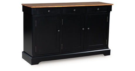 Wildenauer Brown/Black Dining Buffet from Ashley - Luna Furniture